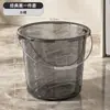 Balde de água grande transparente de plástico para uso doméstico, balde portátil de grande capacidade espessado para armazenamento de água para uso externo, balde para dormitório com bacia e colher conjunto de três peças
