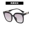 Óculos de Sol Kedun Mi Ding de Aro Duplo, Óculos de Sol de Alta Qualidade para Mulheres, Mesmo Estilo dos do Xiaohongshu, Novo Modelo de 2022, Faz o Rosto Parecer Menor, Anti-UV