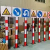 Columna de advertencia solar columna de luz intermitente luz indicadora de tráfico LED desviación de vehículos luz de advertencia de seguridad vial
