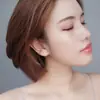Pendientes de plata de ley 925 con forma de corona, bonitos y frescos, mini, sencillos, brillantes, exquisitos, japoneses y coreanos, para mujer