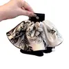 Pinza para el Pelo con Estilo Francés Retro de Moda Estilo Falda, Pasador Elegante de Lujo Ligero con Estampado, Pinza de Tiburón Elegante para la Parte Posterior de la Cabeza