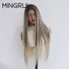 Fábrica de Perucas Qingdao Atacado Cor Mista Resistente a Altas Temperaturas Cabelo Longo Liso Fibra Sintética Peruca