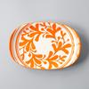Plato Cerámico Forma Denier de 10 Pulgadas Estilo Japonés con Color Bajo Vidriado, Plato para Snacks, Plato Ovalado Doméstico Simple Amazon