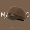 Boina de Lana Moderna para Mujer 2024 Nuevo Otoño e Invierno Boina Adelgazante Japonesa Retro Gorra de Periodista Moda