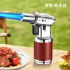 Encendedor inflable de alta potencia, pequeña antorcha de soldadura, pistola de llama directa de alta temperatura a prueba de viento, encendedor de mano para moxibustión de cigarros, barbacoa