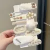 Pinza para el Cabello de Peluche Color Café para Niñas, Accesorios para Flecos Rebeldes en la Parte Delantera, No Daña el Cabello, Pinzas Pequeñas para Bebé