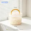 Contenedor de almacenamiento engrosado con asa y tapa, adecuado para almacenar arroz, harina, gluten y para organizar y fermentar masa, hecho de plástico