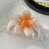 YHJ Acessórios de Cabelo Nova Flor de Ovo Degradê Grande Presilha Tubarão Presilha de Cabelo Premium Presilha de Cabelo Acessório de Cabeça Litorâneo