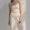 Pantalones de tirantes cómodos de jacquard tejido conjunto de dos piezas de pijama holgado 2026 Nuevo para mujer de primavera y verano estilo europeo y americano para el hogar