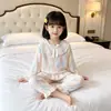 Pijama para Niña 2026 Nuevo Primavera y Otoño Delgado Algodón Nube Manga Larga Dulce Estilo Princesa Conjunto de Ropa de Casa para Niños