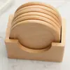 Posavasos creativo de nogal para taza de té, ceremonia del té japonesa, posavasos de aislamiento para taza de té y café, juego de posavasos de haya multiespecificación