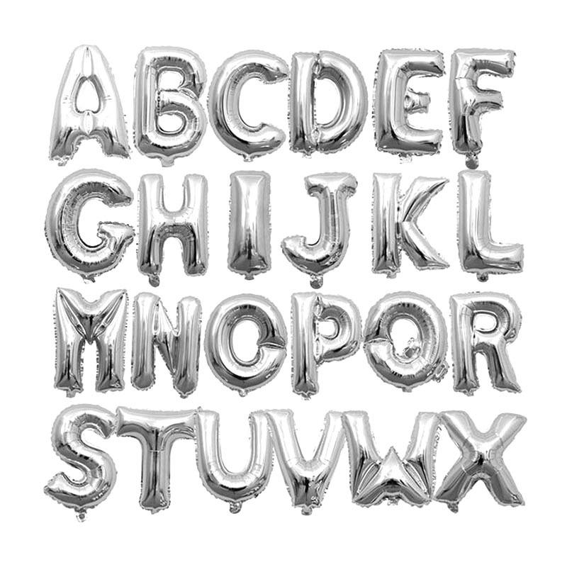 16inch silver letter