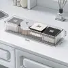 Caja de Almacenamiento para Cosméticos Cajón con Divisores Integrados Acrílico Tocador Escritorio Caja de Almacenamiento para Productos de Cuidado de la Piel Estante de Almacenamiento