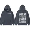 Sudadera con Estampado de Letras Rapper Melendi Jardin Con Enanitos para Hombre y Mujer Retro Hip-Hop