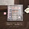 Pequeño Álbum Portátil para Guardar Uñas Tablero de Exhibición Lindo Libro de Hojas Sueltas para Manicura Mini Elegante Mini Almacenamiento de Uñas