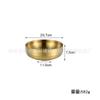 Cuenco de fideos fríos de doble capa estilo coreano extra grueso Cuenco bibimbap de Corea del Sur Cuenco de fideos de caracol celebridad de Internet Cuenco de ramen dorado Cuenco comercial para sopa de fideos