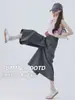 Tallas Grandes Yamamoto Tooling Ocho Culottes Mujer 2025 Nuevo Verano chica rellenita Cintura Alta Delgado Falda Pantalones de Pierna Ancha