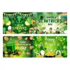 Super Personalizado Transfronterizo St. Tela de Fondo para el Día de San Patricio St. Bandera Irlandesa de la Suerte de San Patricio