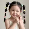 Laços de Cabelo Infantis para Meninas, Tiaras Fofas, Cordas de Cabelo para Meninas e Bebês que Não Danificam o Cabelo, Acessórios de Cabelo