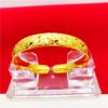 Pulsera abierta estrellada de oro de Vietnam 10n para mujer, pulsera brillante de lluvia de meteoritos de oro de imitación, joyería para boda al por mayor