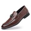 Cross-border Explosions Couro Genuíno Vestido Casual Masculino Novos Sapatos de Couro Empresariais Sapatos Masculinos Slip-on Estilo Coreano Preguiçosos com Sola Macia