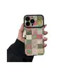 Funda de teléfono de azulejos florales en relieve estilo francés adecuada para iPhone 17 y Apple 16, anticaída, cobertura total, alto valor estético, con ventana de visualización grande