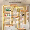 Prateleira de Armazenamento para Cosméticos, Armário de Exposição de Salão de Beleza de Chão, Prateleira de Exposição de Nail Art de Múltiplas Camadas, Prateleira de Exposição de Produtos Multifuncional