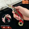 Cuchillo de Garra Giratorio Plegable Modelo Delta Periférico de Juego Elegy Falling Star Cuchillo de Garra Aleación Hoja Curva Sin Afilar