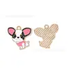 Acessórios de Joias Pingente de Cachorro Pingando Óleo DIY Venda Quente Transfronteiriça Pingente de Cachorrinho Corrente de Celular Chaveiro Pingente Feito à Mão