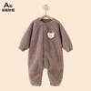 Mono de Felpa Engrosado para Bebé Otoño e Invierno, Ropita para Gatear, Ropa Cálida para Exteriores, Chaqueta, Ropa Infantil