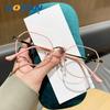 Óculos Retros Poligonais para Mulheres Míopes Podem Ser Equipados com Lentes de Grau Anti-Luz Azul Moldura de Óculos Redonda Emagrecimento para o Rosto Aro para Olhos