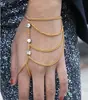 Pulseira de dedo WMS com franjas cravejadas de diamantes, popular na Europa e América, corrente de corpo e pulseiras de mão da moda, direto do fabricante