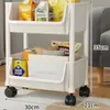 Pequeño estante de almacenamiento con ruedas para uso doméstico, organizador de bocadillos de varios niveles de pie, almacenamiento para sala de estar, perchero para mochilas, carrito móvil para frutas y verduras de cocina