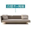 Sofá Exterior Ocio Impermeable Protección Solar Habitación Patio Terraza Diseñador Balcón Madera Maciza Mimbre Sofá Muebles