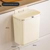 Lixeira de Parede, Lixeira Criativa Multiuso, Lixeira com Tampa Deslizante, Sem Precisar se Abaixar, Lixeira de Cozinha, Balde Vertical