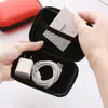 Cartera rectangular con cremallera para monedas, Bolsita para cable de datos y audífonos, Llavero, Billetera para monedas, Bolsa pequeña para guardar cambio