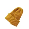 Gorro para Niños Nuevo Placa Ligera Color Sólido Gorro de Lana Tejido para Padres e Hijos Otoño e Invierno Cálido Gorro Protector de Orejas Moderno para Niños y Niñas