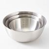 Tazón Salah de Acero Inoxidable Engrosado Estilo Japonés Tazón para Cocinar Tazón con Escala para Hogar Tazón para Mezclar y Tazón Tazón para Batir Huevos Tazón para Hornear