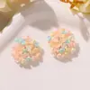 Série de Cores Macaron Dopamina Céu Estrelado Agulhas de Semente Flores Agrupadas Brincos DIY Acessórios de Cabelo Broche Charms para Sapatos Acessórios