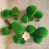 Bola de espuma flocado pequeno cogumelo simulação Cogumelo musgo bonsai caixa de presente decoração fábrica de exportação vendas diretas