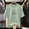 Camiseta de Manga Corta de Algodón Puro de Peso Pesado para Hombre 260g Nuevo Verano 2026 Camiseta de Medio Manga de Algodón Camiseta Americana de High Street