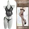 Amor Borboleta Sexy Vazada Roupa Íntima Sexy Cama Três Pontos Sem Fecho Alça Perspectiva macacão plus size