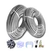 Fole de aço inoxidável 304 4 pontos 6 pontos conexão aquecedor de água tubo de água fria e quente resistente ao calor alta pressão à prova de explosão mangueira de metal