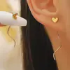 Pendientes Largos con Borlas de Trébol de Cuatro Hojas de Moda Pendientes de Lujo Ligero Cadena de Oreja con Borlas Larga Tendencia de Temperamento Accesorios