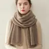 Bufanda 100% cachemira pura, suave y delicada con la piel, cálida y acogedora, gruesa y adecuada para uso en exteriores, calentador de cuello de longitud media