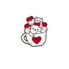 Broche Gato de Desenho Animado Doutor Enfermeira Fofo Kawaii Emblema de Metal Acessórios Decorativos de Personalidade Criativa