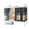 Cortina Mosquitera para Cama de Dormitorio Estudiantil Pre-Almacén Cortina de Cama Integrada Litera Superior e Inferior Tela Blackout Dormitorio Femenino Cortina de Privacidad de Doble Propósito