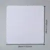 Lenço Pequeno Branco Puro com Borda em Meia-Lua 28cm Produto para DIY Decoração de Casa Produto Quente de Venda Transfronteiriça 60 Peças de Tecido de Algodão Fino