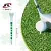Tee de Golfe Foli Mais Vendido Transfronteiriço 83mm Tee de Plástico com Padrão de Trevo de Quatro Folhas Acessórios de Golfe