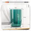 Vaso para Enjuague Bucal, Vaso para Cepillo de Dientes de Pareja, Portacepillos de Dientes de Plástico Transparente para el Hogar para una Familia de Cuatro, Material Ecológico y Duradero